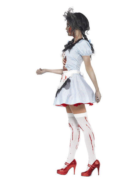 Horror Zombie Countrygirl Costume Blue Dorothy Wizard of Oz  Dress 2