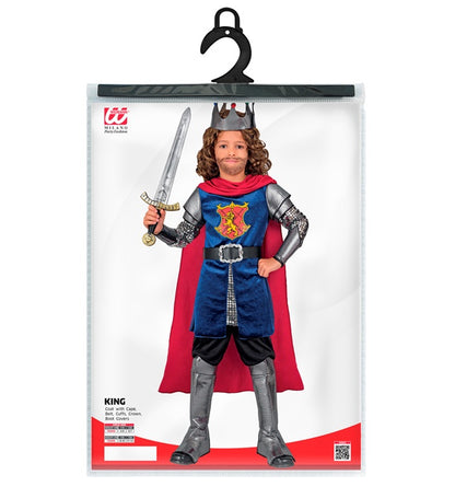 King  Coat With Cape, Belt, Cuffs, Crown, Boot Covers 