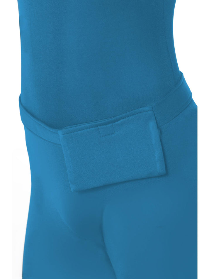 Second Skin Suit Adult Blue with Bumbag Concealed Fly and Under Chin Opening 5