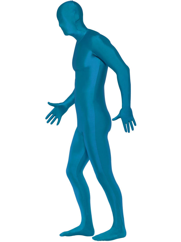 Second Skin Suit Adult Blue with Bumbag Concealed Fly and Under Chin Opening 2