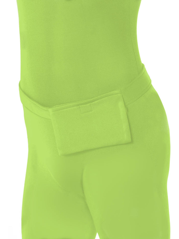Second Skin Suit Adult Green with Bumbag Concealed Fly and Under Chin Opening 5
