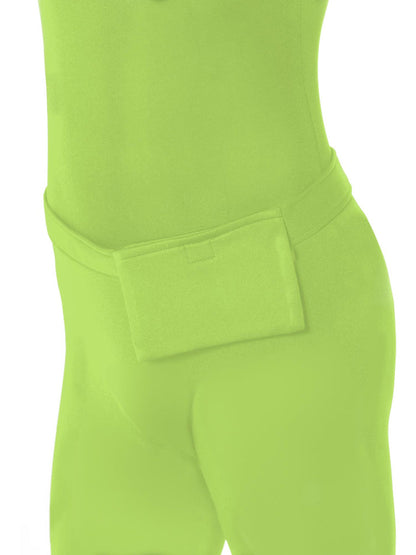 Second Skin Suit Adult Green with Bumbag Concealed Fly and Under Chin Opening 5