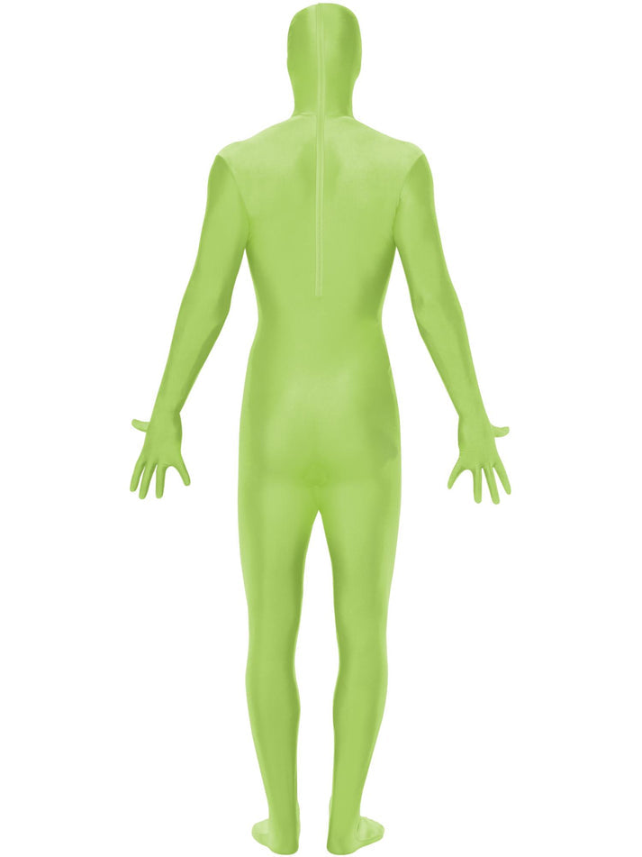 Second Skin Suit Adult Green with Bumbag Concealed Fly and Under Chin Opening 3