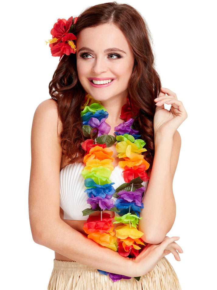 Bright Large Lei Rainbow Colours