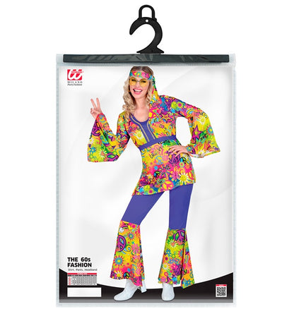 The 60S Fashion - Peace & Love  Shirt, Pants, Headband 