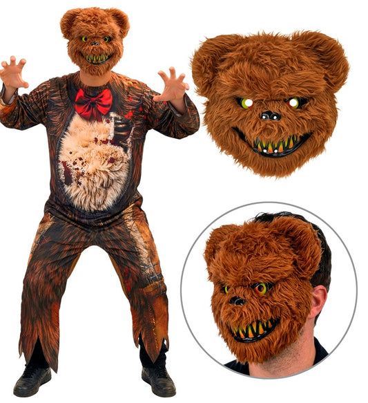Zombie Bear  Jumpsuit, Mask 