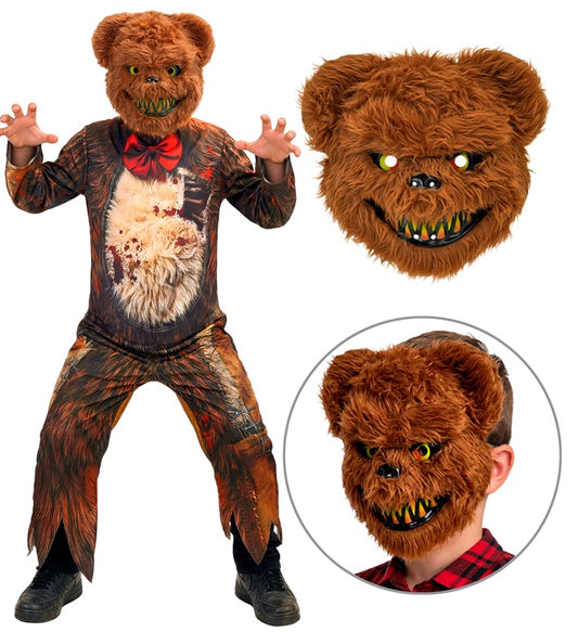Zombie Bear  Jumpsuit, Mask 