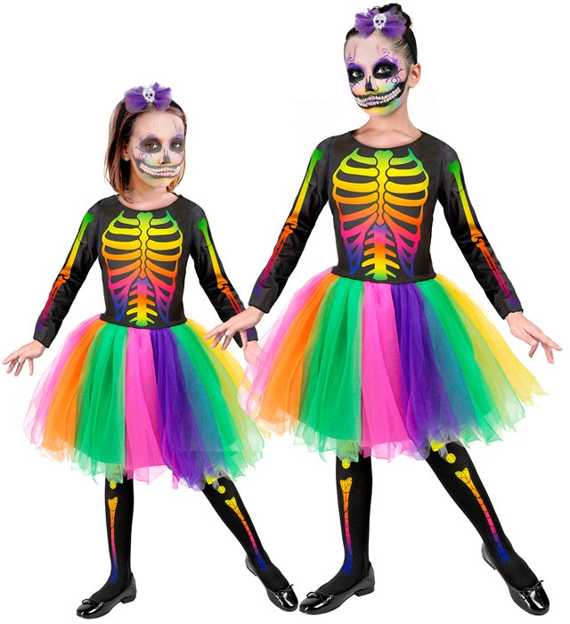 Skelton  Tutu Dress, Skull Bow Headband 