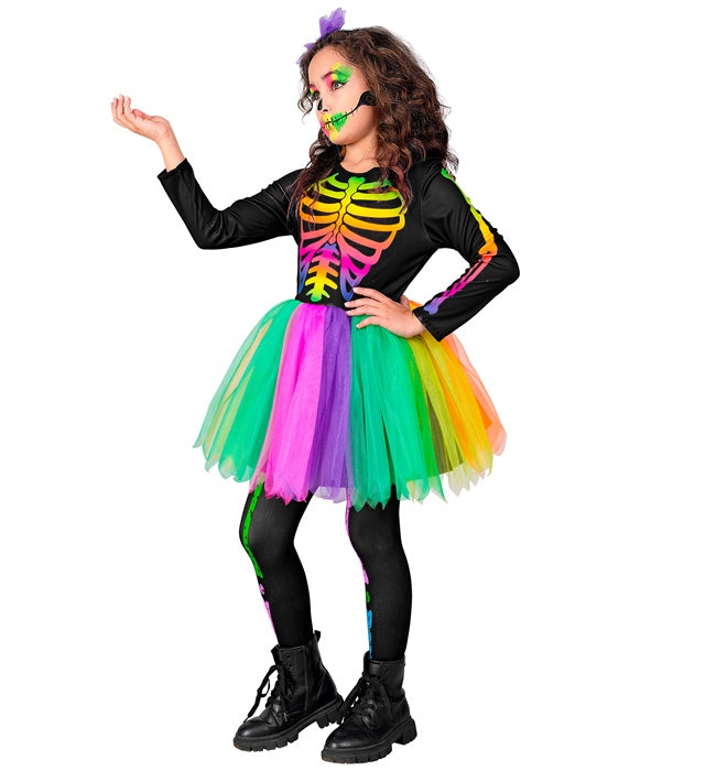 Skelton  Tutu Dress, Skull Bow Headband 