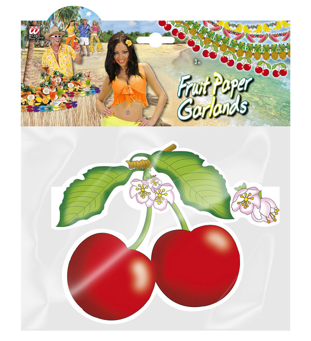 Fruit Paper Garland 3 M - 4 Styles Ass.
