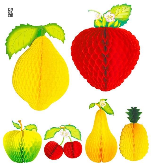 Big Honeycomb Fruit 52 Cm - 6 Styles Ass.