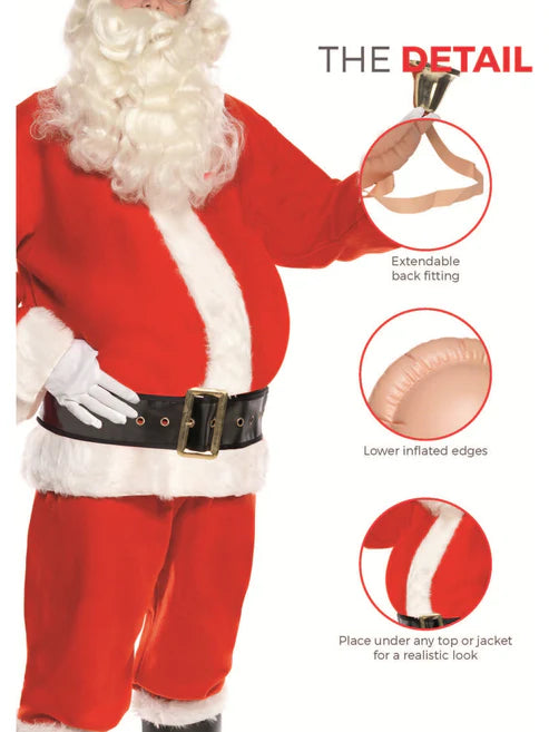 Santa Big Belly Inflatable Adult Xmas Costume Accessory