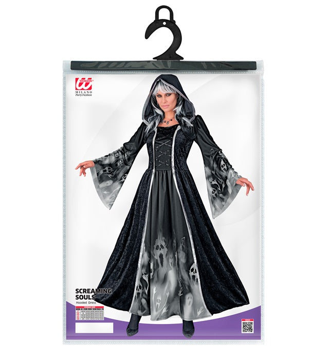 Screaming Souls  Hooded Dress 