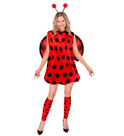 Ladybug  Dress, Leg Warmers, Wings, Antennas 