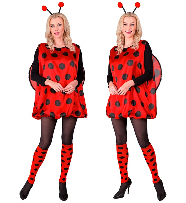 Ladybug  Dress, Leg Warmers, Wings, Antennas 