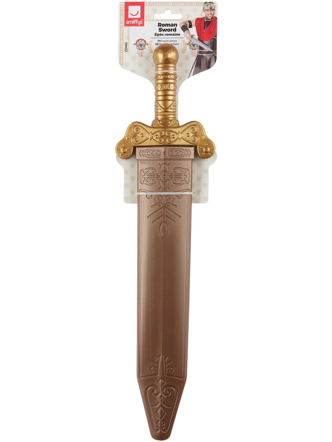 Roman Sword Plastic with Scabbard 50cm Costume Accessory 2