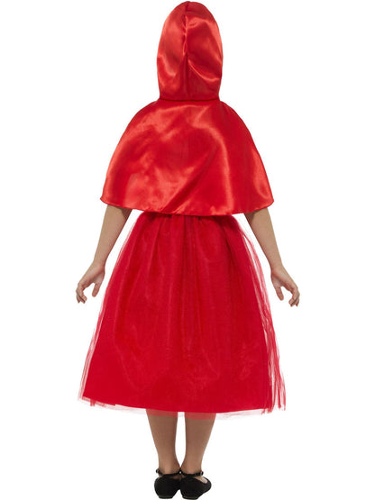 Deluxe Red Riding Hood Costume Kids Red and White Dress and Red Hood 3
