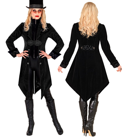 Black Velvet Gothic Coat