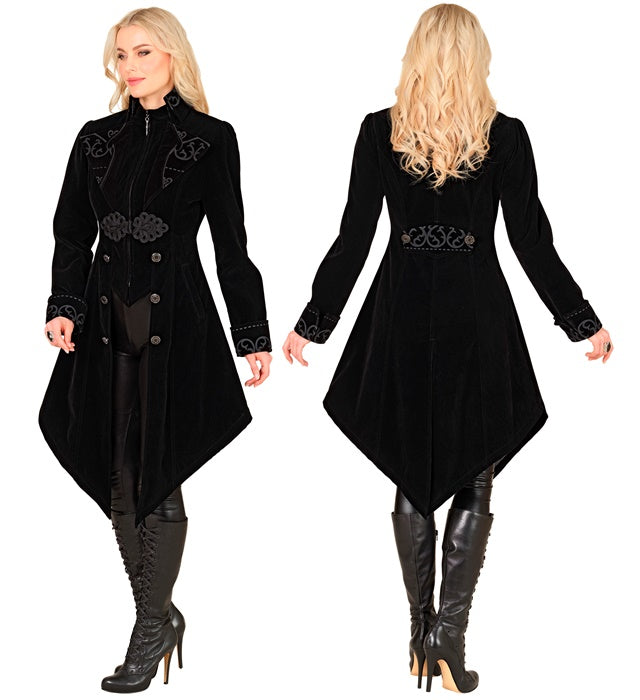Black Velvet Gothic Coat