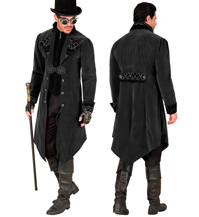 Black Velvet Gothic Coat