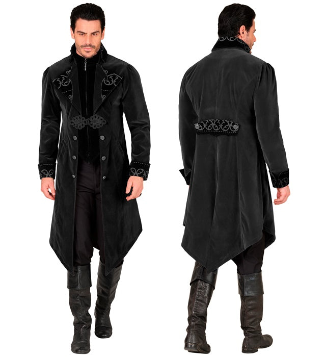 Black Velvet Gothic Coat