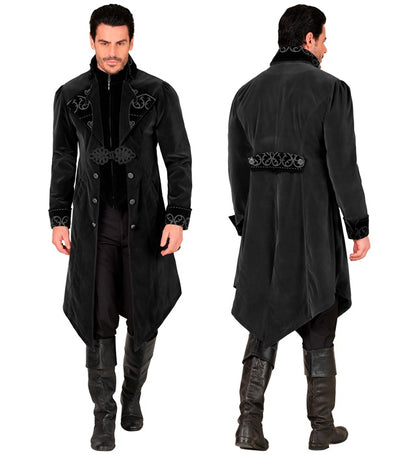 Black Velvet Gothic Coat