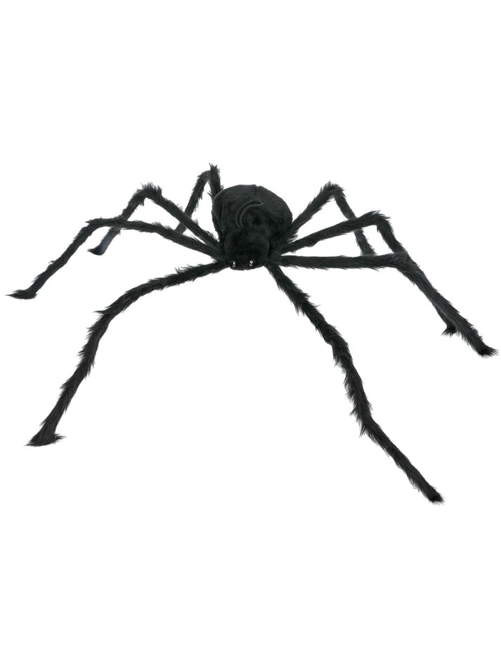 Giant Hairy Spider with Light Up Eyes Black Bendy Legs 102cm