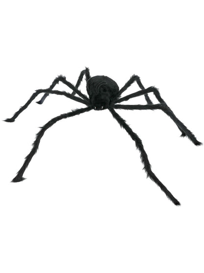 Giant Hairy Spider with Light Up Eyes Black Bendy Legs 102cm 2