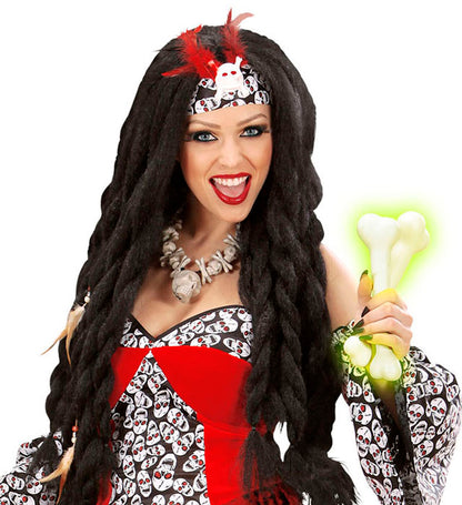 Set Of 2 Glow In The Dark Bone Maracas 23 Cm