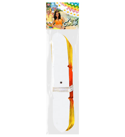 Maxi Flower Paper Garland 3 M - 5 Colors Ass.