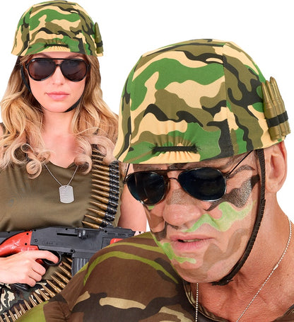 Soldier Helmet With Bullets