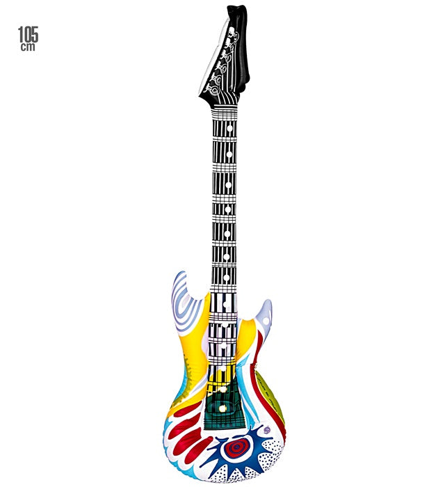 Funky Inflatable Guitar With String For Hanging - 105 Cm