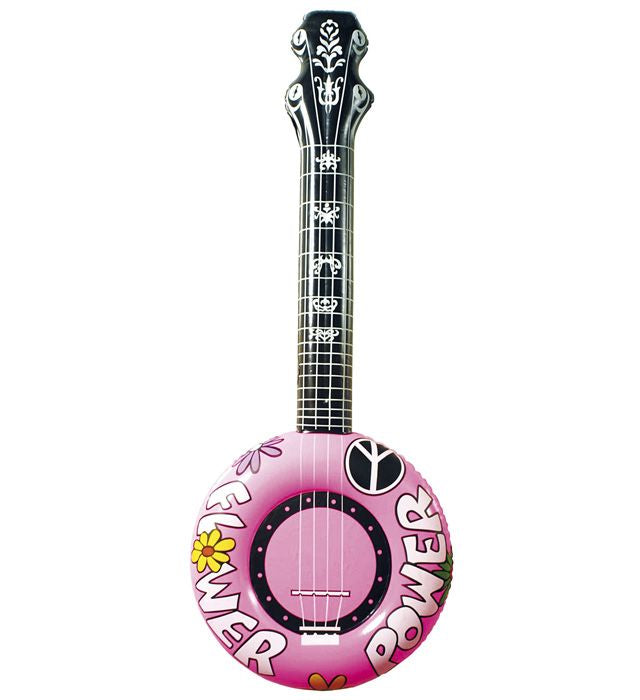 Pink Inflatable Banjo 100 Cm