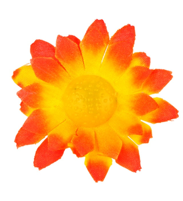 Box Of 20 Orange/Yellow Decorative Daisy Flowers
