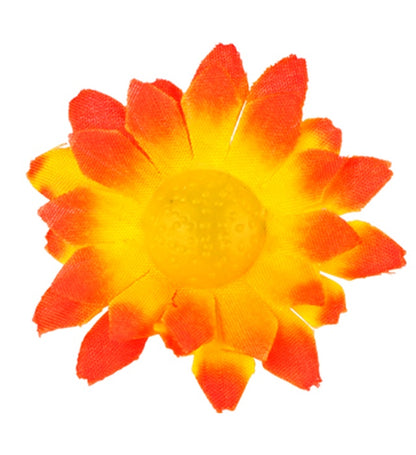 Box Of 20 Orange/Yellow Decorative Daisy Flowers