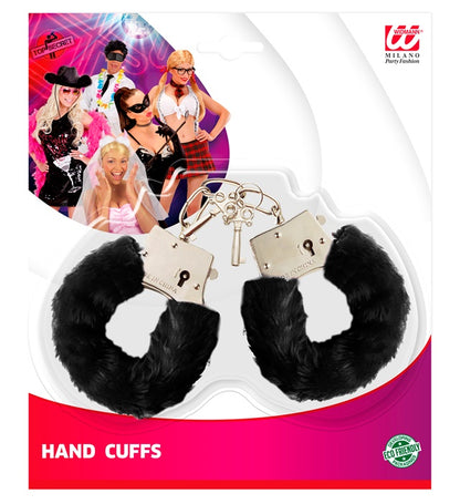 Black Furry Handcuffs