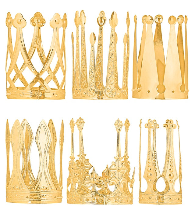 Aluminium Crown 6 Styles Ass.