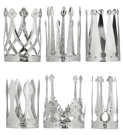 Silver Aluminium Crown 6 Styles Ass.