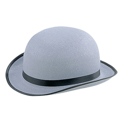 Big Grey Bowler Hat Felt