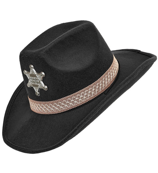 Sheriff Hat Black - Felt