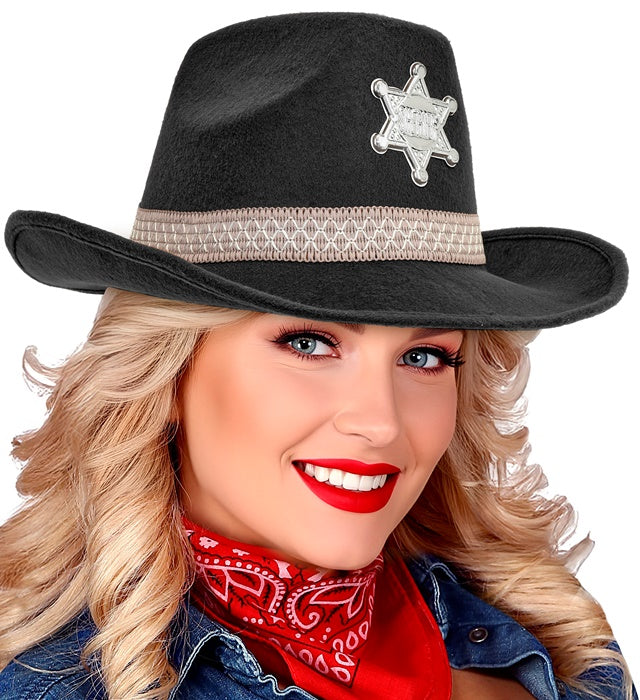 Sheriff Hat Black - Felt