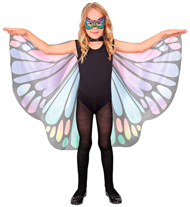 Purple/Pink Butterfly Wings & Eyemask  Wings 100X70 Cm  