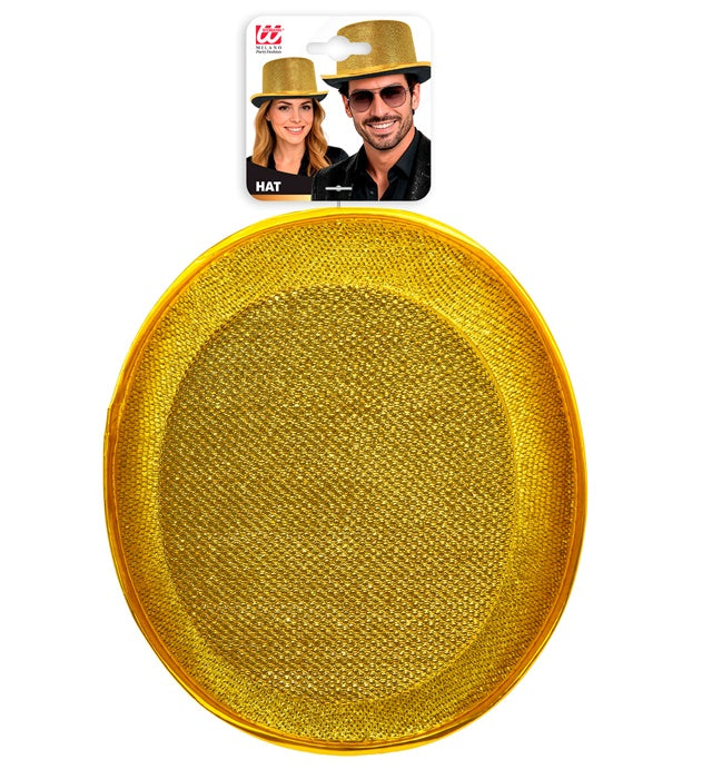 Gold Lurex Top Hat 10 Cm
