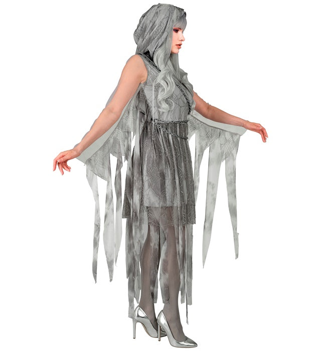 Chained Ghostly Spirit  Hooded Dress, Chain 