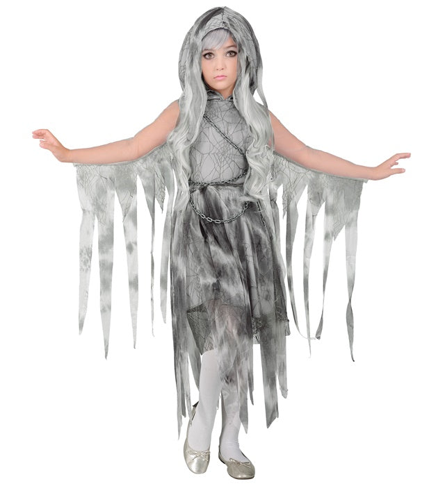 Chained Ghostly Spirit  Hooded Dress, Chain 