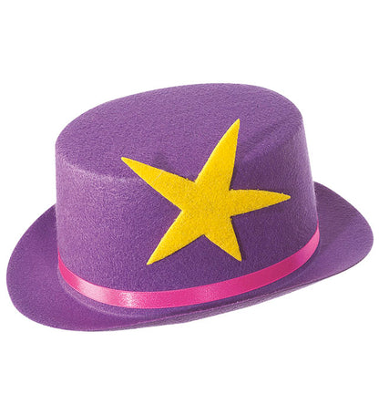Top Hat With Star Felt - 4 Colors Ass.