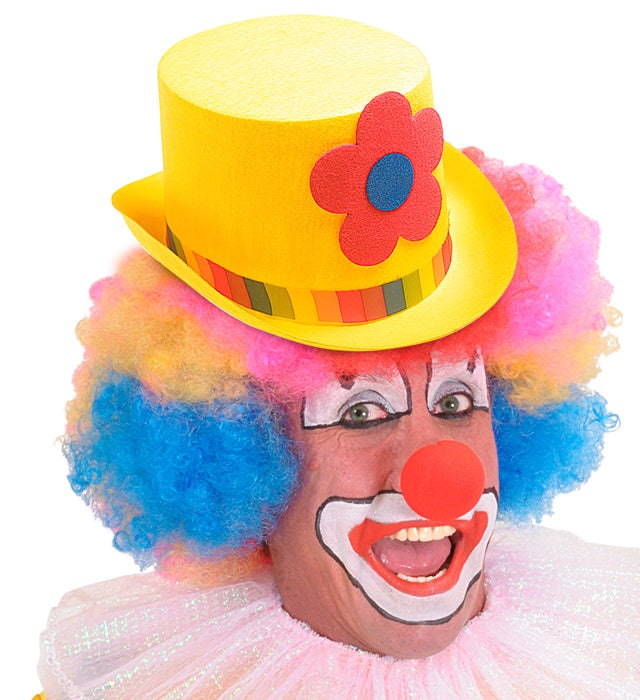 Top Hat Felt With Maxi Flower 11 Cm -4 Colors Ass.