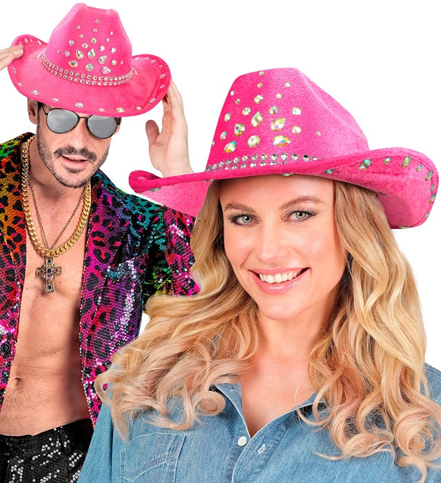 Pink Diamonds Cowboy Hat