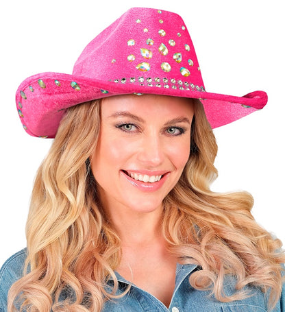 Pink Diamonds Cowboy Hat