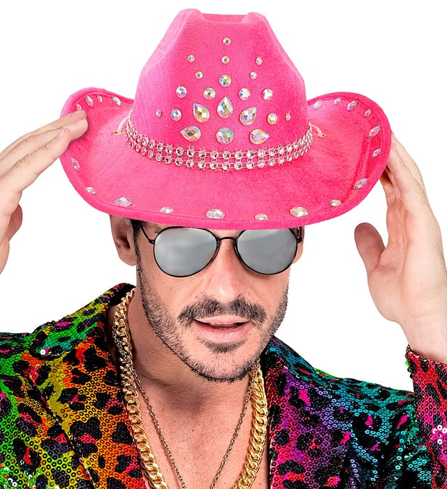 Pink Diamonds Cowboy Hat